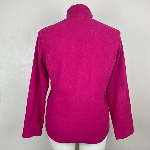 Lands End Pink Quarter Zip Fleece Polartec L - Picture 6 of 12